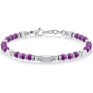 Bracelets for Women Silver & Purple